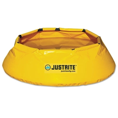 Justrite Pop-Up Pool, Yellow, 66 gal, 14 in x 36 in (400-28321)
