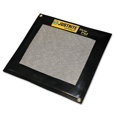 Justrite Drip Pads, Black, 1.25 gal, 23 in x 21 in (400-28458)