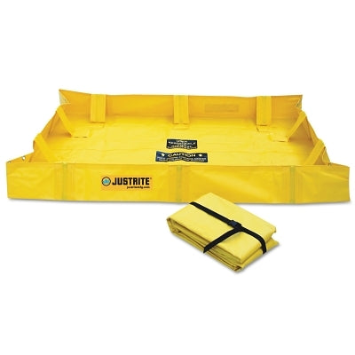 Justrite QuickBerm Lite Spill Containment Berms, Yellow, 119 gal, 6 ft x 4 ft (400-28558)