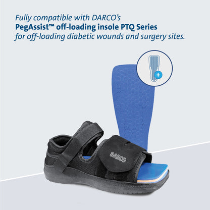 MedSurg™ Post-Op Shoe Large Female Black (683889_EA)
