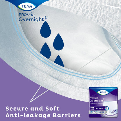 TENA ProSkin Overnight™ Super Unisex Adult Absorbent Underwear Pull On with Tear Away Seams Medium Disposable Heavy Absorbency (1053408_BG)