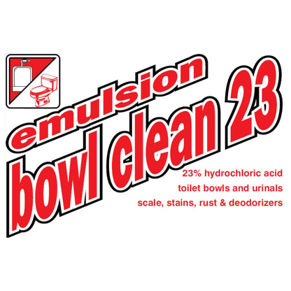 Hospeco® Emulsion Bowl Cleaner 23% HCL, 12x1 Quart (HOS40212)