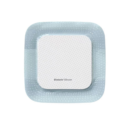 Biatain® Silicone Foam Dressing 4 X 4 Inch With Border Film Backing Silicone Adhesive Square Sterile (815923_BX)