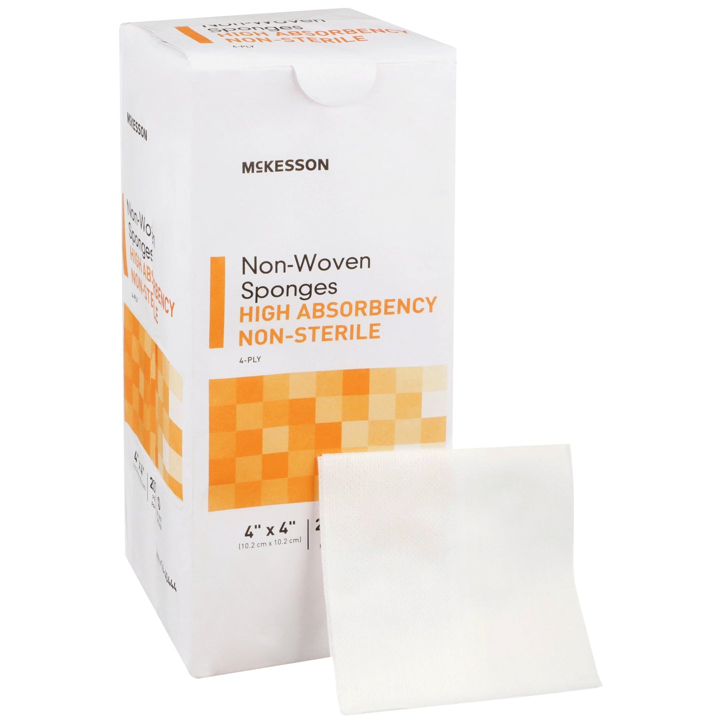 McKesson Nonwoven Sponge 4 X 4 Inch 4-Ply NonSterile 200 per Pack (476709_CS)