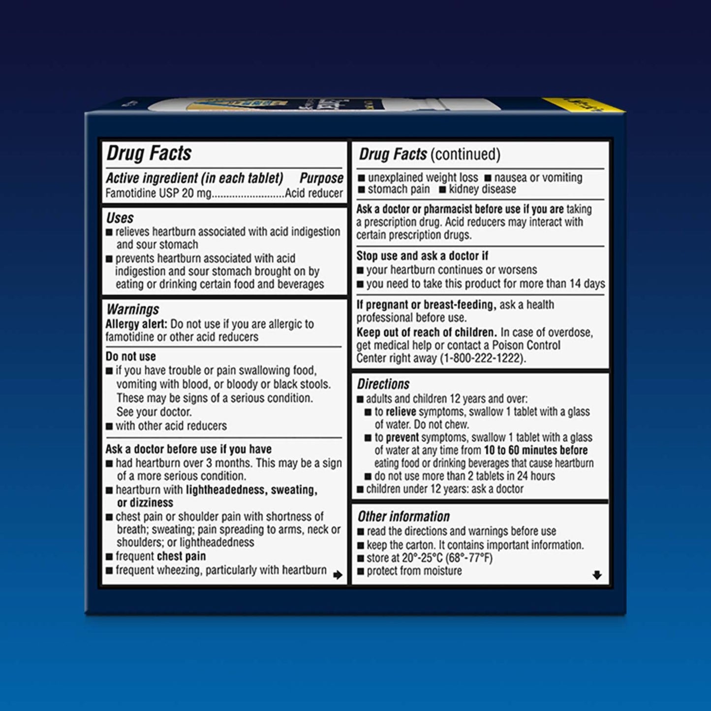 Zantac 360°® Maximum Strength Antacid 20 mg Strength Tablet 50 per Bottle (1230702_BT)