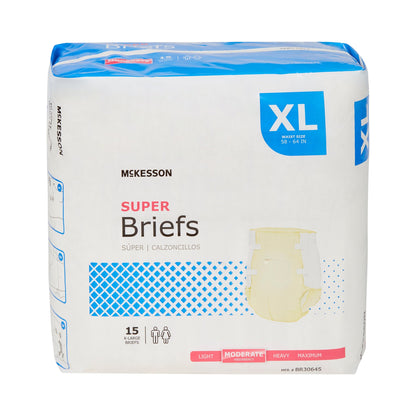 McKesson Unisex Adult Incontinence Brief X-Large Disposable Moderate Absorbency (1123843_CS)
