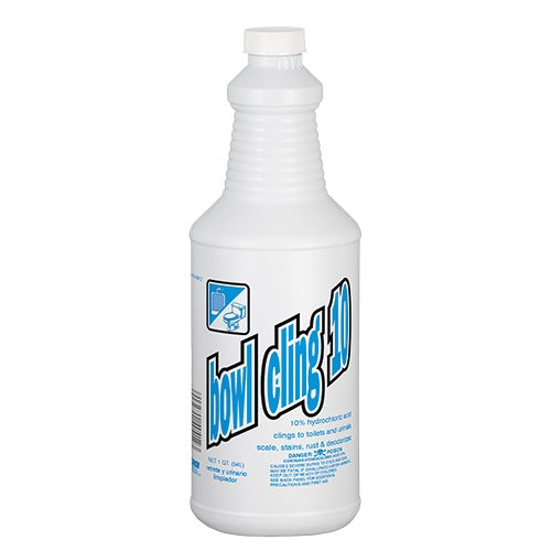 Hospeco® Bowl Cling 10% HCL, 12x1 Quart (HOS40412)