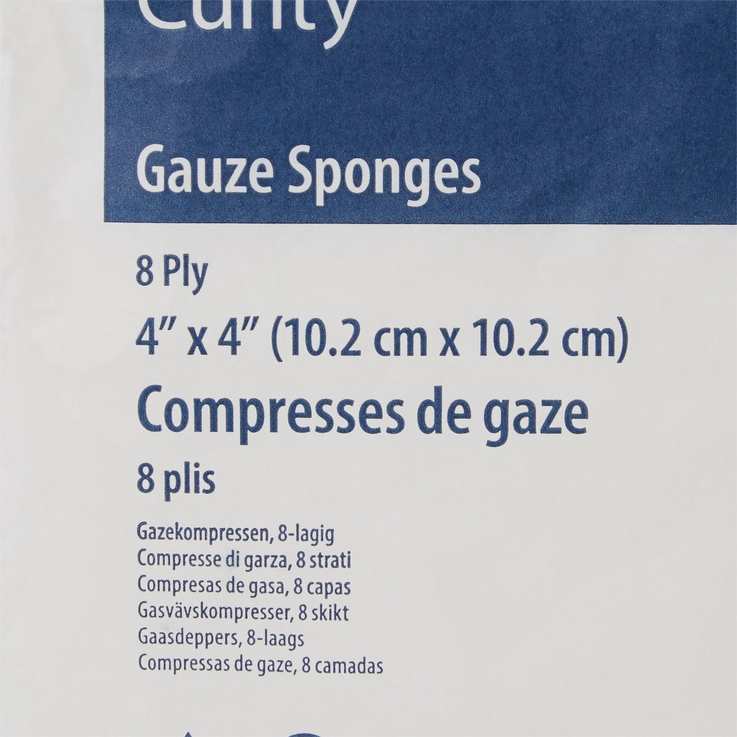 Curity™ Gauze Sponge 4 X 4 Inch 8-Ply NonSterile 200 per Pack (9995_BG)