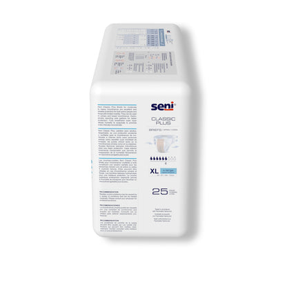 Seni® Classic Plus Unisex Adult Incontinence Brief X-Large Disposable Moderate Absorbency (1163868_CS)