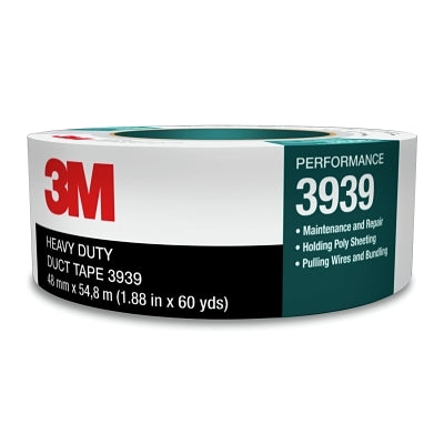 3M 3939 Heavy Duty Duct Tapes, 3.77 in x 60 yd x 9 mil, Silver (405-021200-85563)