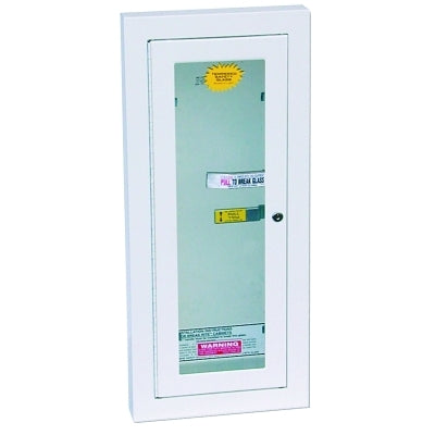 Kidde Safety Extinguisher Cabinets, Semi-Recessed w/Keyed Lock, Galvanized Steel, Tan, 10 lb (408-468047)