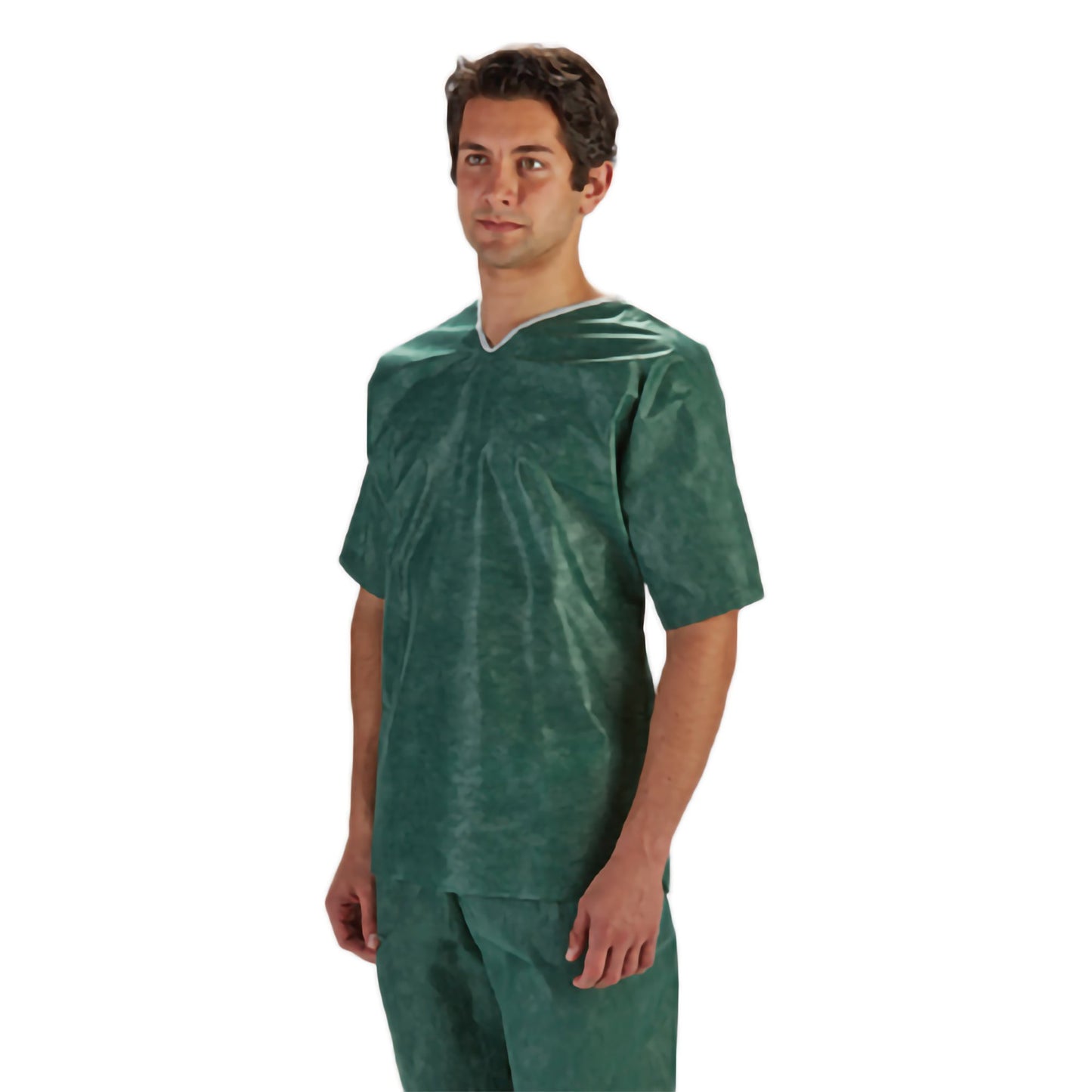 Barrier® Scrub Shirt Medium Green 3 Pockets Short Sleeve Unisex (549312_CS)