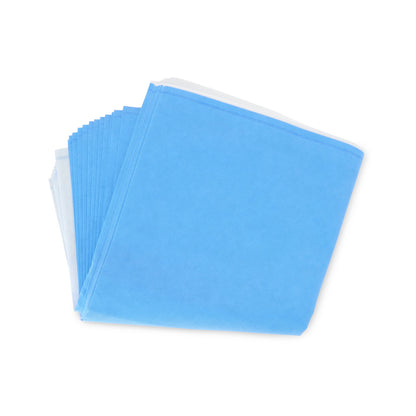 QUICK CHECK* H500 Sterilization Wrap White / Blue 36 X 36 Inch Dual Layer SMS Polypropylene Steam / EO Gas / Hydrogen Peroxide (810873_CS)