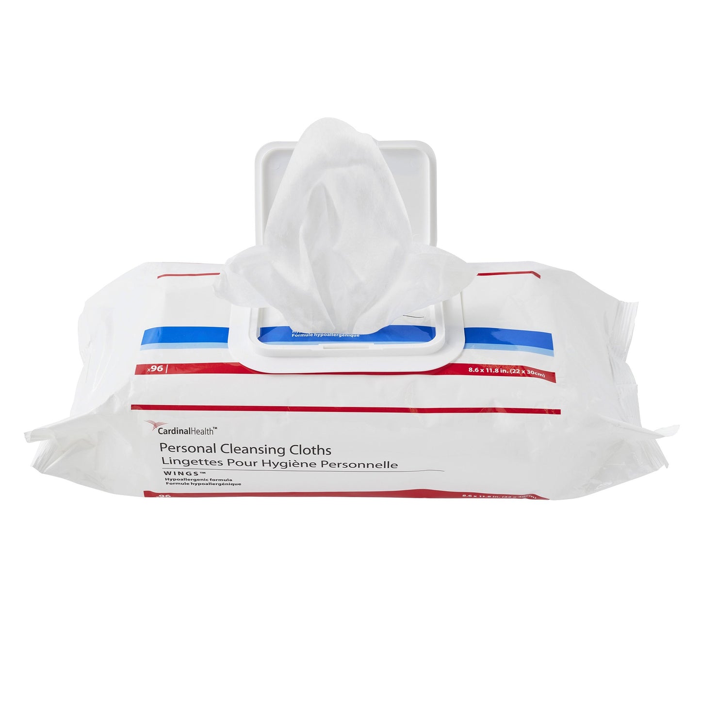 Cardinal Health™ Wings™ Personal Cleansing Wipe Soft Pack Scented 96 Count (1189850_CS)