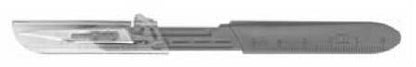Bard-Parker™ Safety Scalpel Conventional No. 11 Stainless Steel / Plastic Nonslip Grip Handle with Centimeter Scale Sterile Disposable (419877_BX)