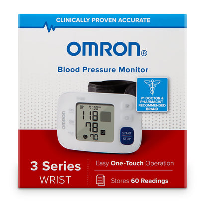 Omron®3 Series™ Home Automatic Digital Blood Pressure Monitor Large Cuff Nylon Cuff 23 - 40 cm Wrist (1150429_EA)