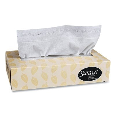 Kimberly-Clark Surpass® Facial Tissues, 8 in L x 8.3 in W per Sheet, White, 30 EA/CA (993-21340)