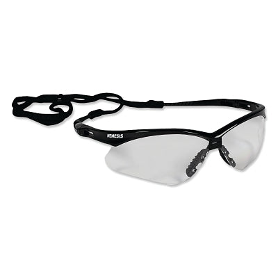 Ansell V30 Nemesis™ Safety Glasses, Clear, Polycarbonate Lens, Uncoated, Black Frame/Temples, Nylon (412-25676)