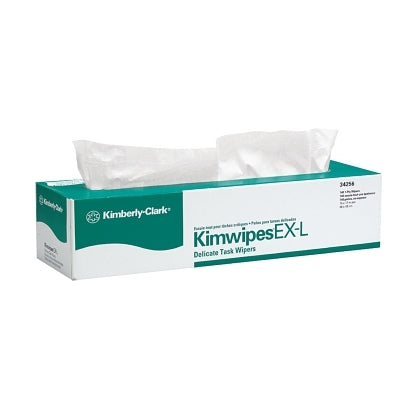 Kimberly-Clark Kimtech Science Kimwipes Delicate Task Wiper, White, 14.7 in W x 16.6 in L, 140/BX (993-34256)