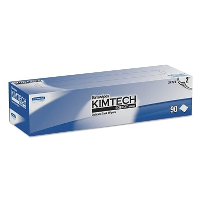 Kimberly-Clark Kimtech Science Kimwipes Delicate Task Wipers, Pop-Up Box, White, 90 per box (993-34721)