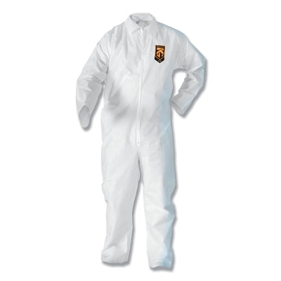 Kimberly-Clark KleenGuard™ A20 Breathable Particle Protection Coveralls, White, 3X-Large, ZF (412-49006)