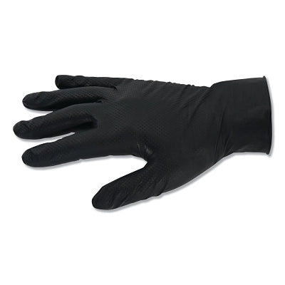 Kimberly-Clark G10 Kraken Grip™ Nitrile Gloves, Beaded Cuff, Fully Textured, Unlined, 2X-Large/11, Black, 6 mil (412-49279)