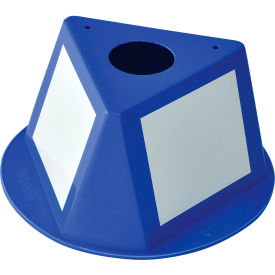 Global Industrial Inventory Control Cone W/ Dry Erase Decals, Blue (WB412420)