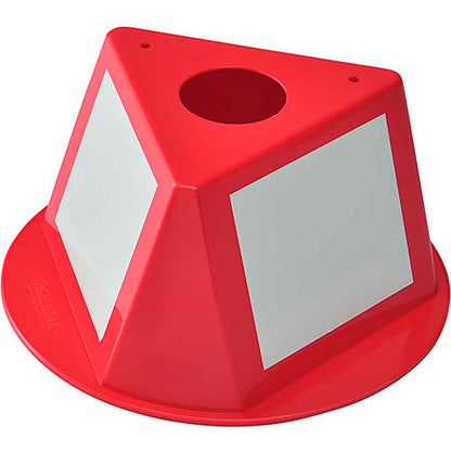 Global Industrial Inventory Control Cone W/ Dry Erase Decals, Red (WB412430)