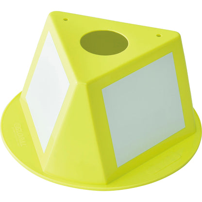 Global Industrial Inventory Control Cone W/ Dry Erase Decals, Yellow (WB412434)