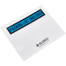 Global Industrial Packing List Envelopes W/Print, 4-1/2"L x 5-1/2"W, Blue, 1000/Pack (WB412579)