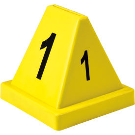 Global Industrial Numbered Cones, 1-20, Yellow (WB412588)
