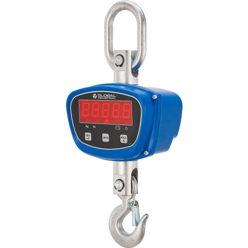 Global Industrial LED Digital Crane Scale w/ Remote, 1,000 lb x 0.2 lb (WB412647)