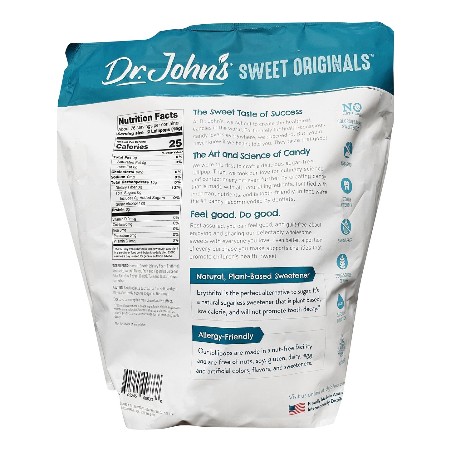 Dr. John's Candies® Sugar-Free Lollipop Dr. John's Candies® (850323_BG)