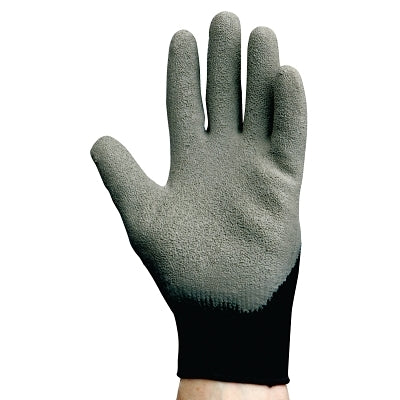 Ansell G40 Latex Coated Gloves, 7/Small, Black/Gray (412-97270)