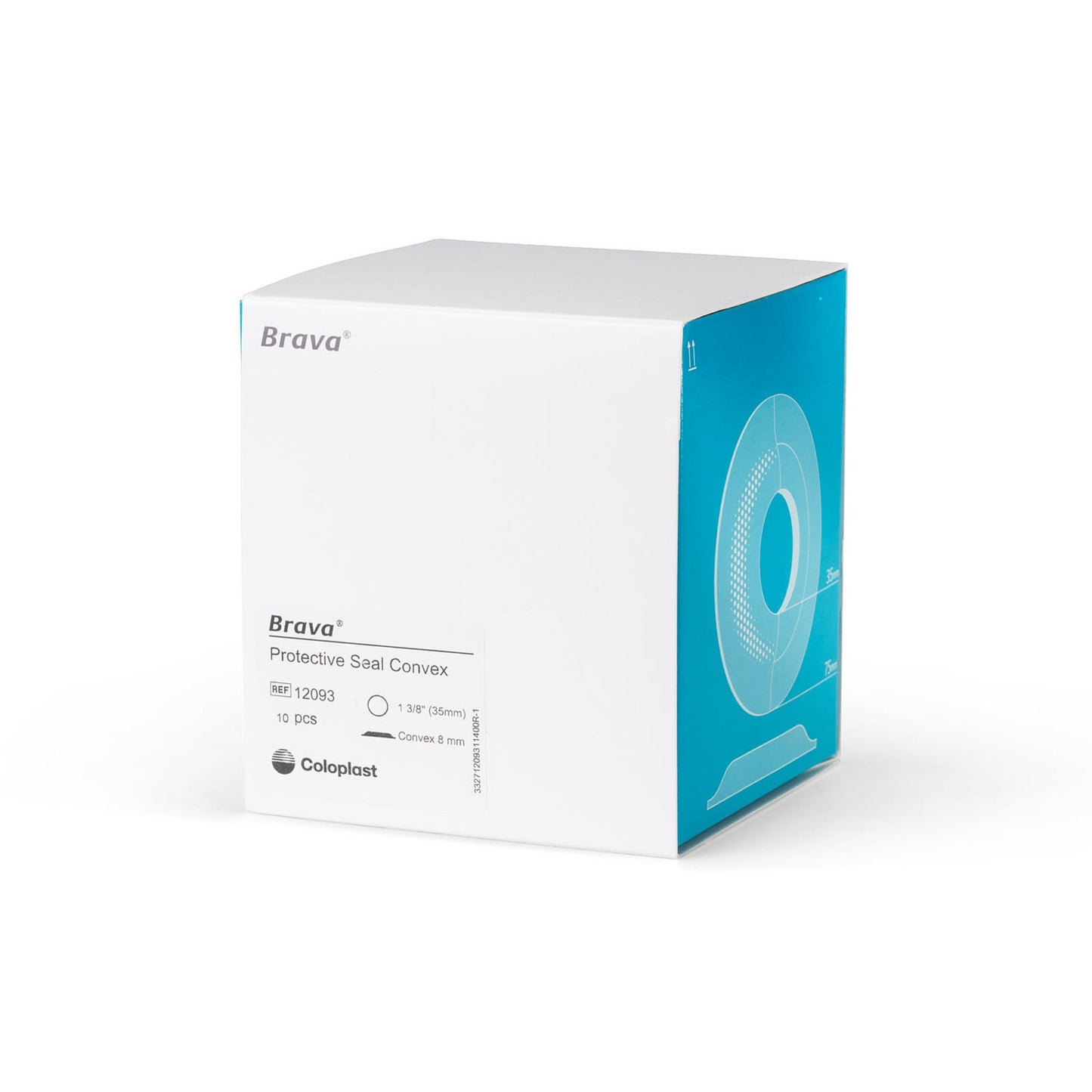 Brava® Ostomy Seal Convex, Starter Hole 1-3/8 Inch (35mm) (1194628_BX)