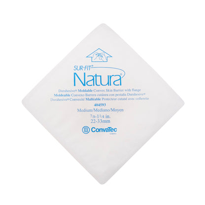 Sur-Fit Natura® Durahesive® Ostomy Barrier Moldable, Extended Wear Acrylic Tape 45 mm Flange Sur-Fit Natura® System Hydrocolloid 7/8 to 1-1/4 Inch Opening 4-1/2 X 4-1/2 Inch (461894_EA)