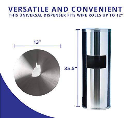 GoodEarth Wipe Stand Dispenser Stainless Steel
