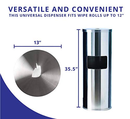 GoodEarth Wipe Stand Dispenser Stainless Steel