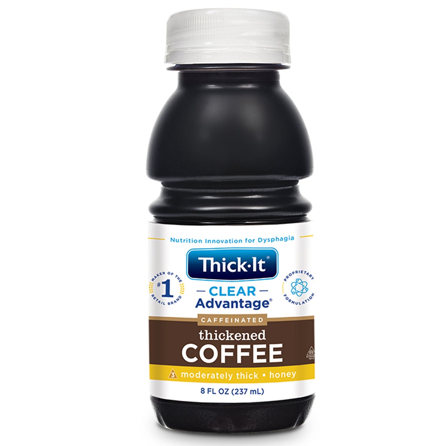 Thick-It® Clear Advantage® Thickened Beverage 8 oz. Bottle Coffee Flavor Liquid IDDSI Level 3 Moderately Thick/Liquidized (763341_EA)