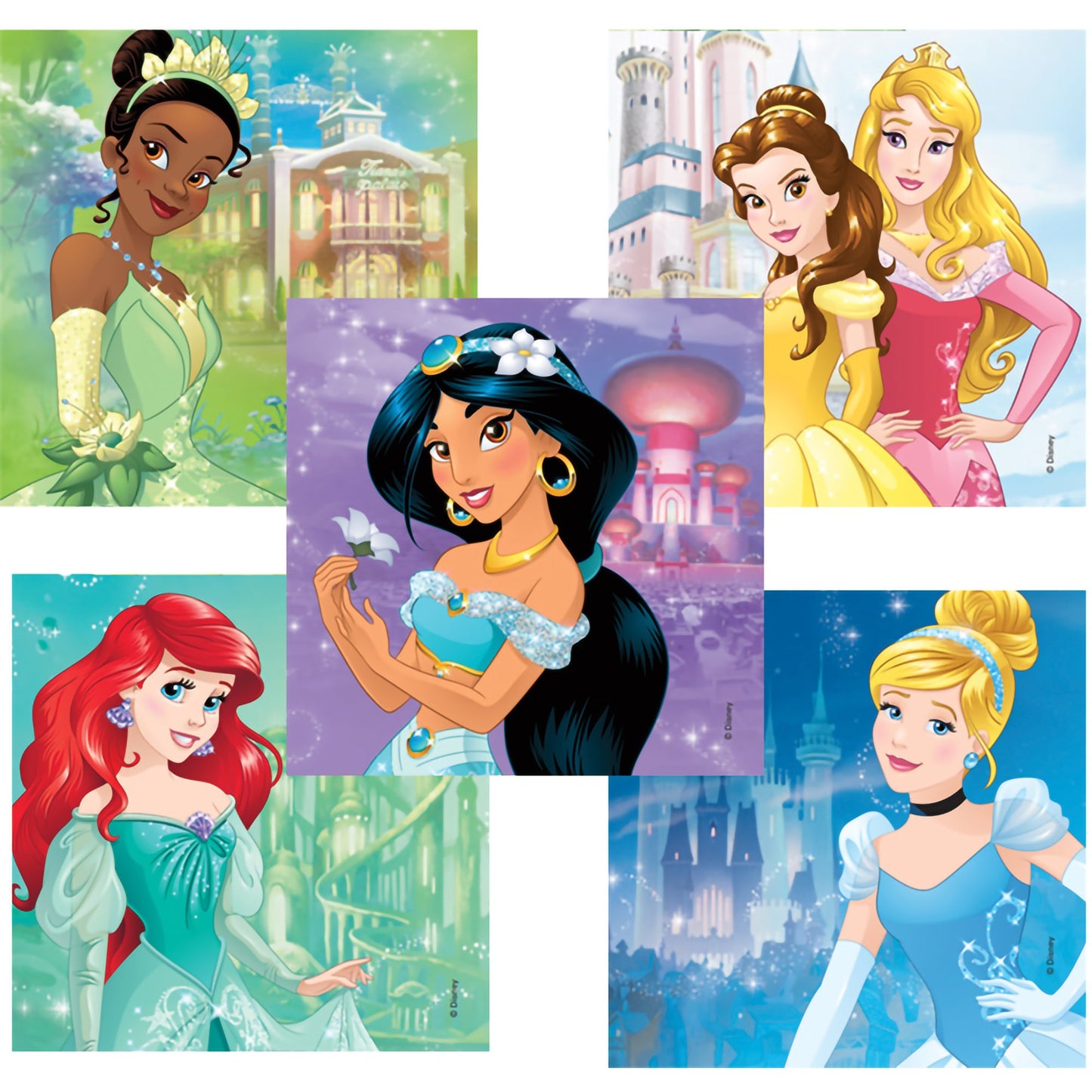 Disney® 90 per Pack Princesses Castles Sticker 2-1/2 Inch (564841_PK)
