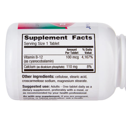 Geri-Care® Vitamin Supplement Vitamin B12 100 mcg Strength Tablet 100 per Bottle (775733_CS)