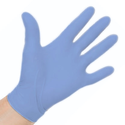 Aquasoft® Exam Glove Medium NonSterile Nitrile Standard Cuff Length Textured Fingertips Blue Chemo Tested (975530_BX)