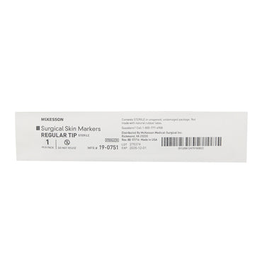 McKesson Skin Marker Prep-Resistant Gentian Violet Ink Sterile Full Size Regular Tip (664538_BX)