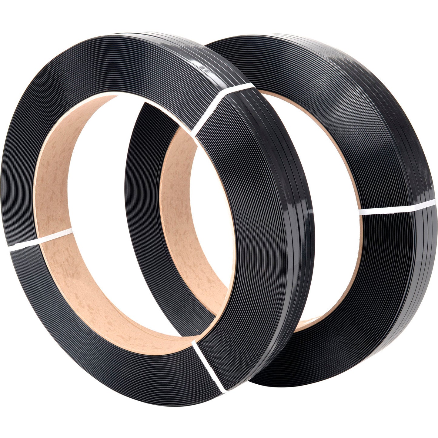 Global Industrial Polyester Strapping, 1/2"W x 3250'L x 0.028" Thick, Black (WB422828)
