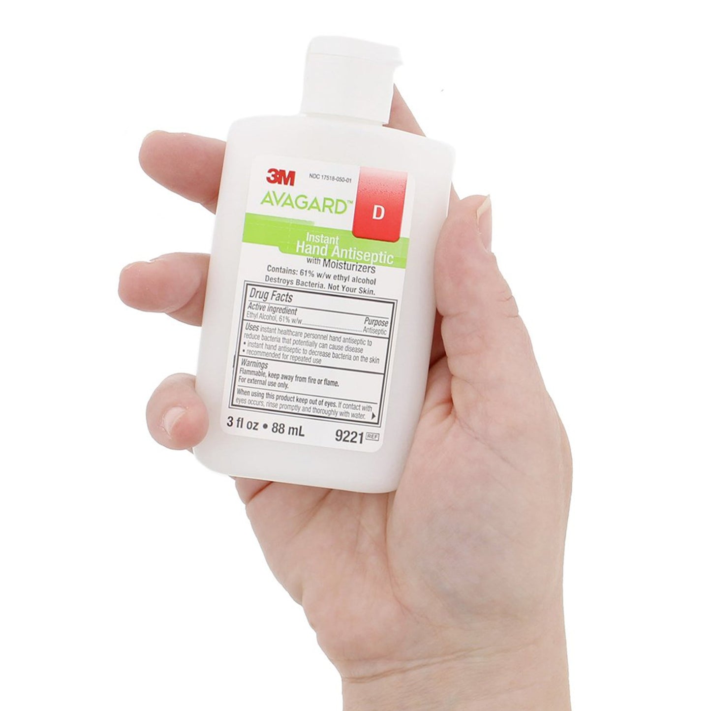 3M™ Avagard™ D Hand Sanitizer 3 oz. Ethyl Alcohol Gel Bottle (406350_CS)