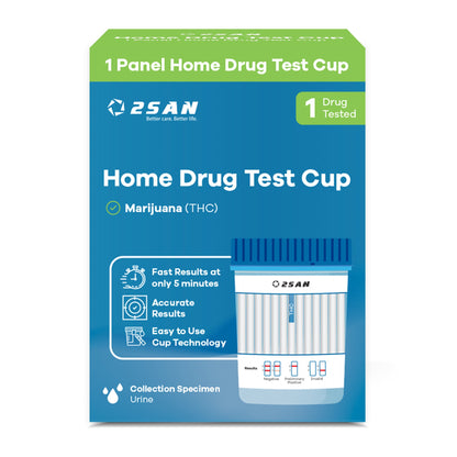 2San Drugs of Abuse Test Kit Marijuana (THC)) 1 Test per Kit (18 Kits per Case) CLIA Waived (1253999_KT)
