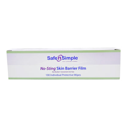 Safe N Simple™ No-Sting Skin Barrier Wipe 60% / 20% Strength Purified Water / Polyvinylpyrrolidone / Glycerin / Propylene Glycol Individual Packet Sterile (773689_EA)