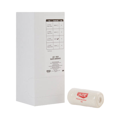 3M™ ACE™ Elastic Bandage 4 Inch X 5 Yard Clip Detached Closure Tan NonSterile Standard Compression (622_CS)