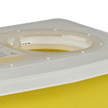 SharpSafety™ Chemotherapy Waste Container Yellow Base 26 H X 12-3/4 D X 18-1/4 W Inch Vertical Entry 18 Gallon (291199_CS)