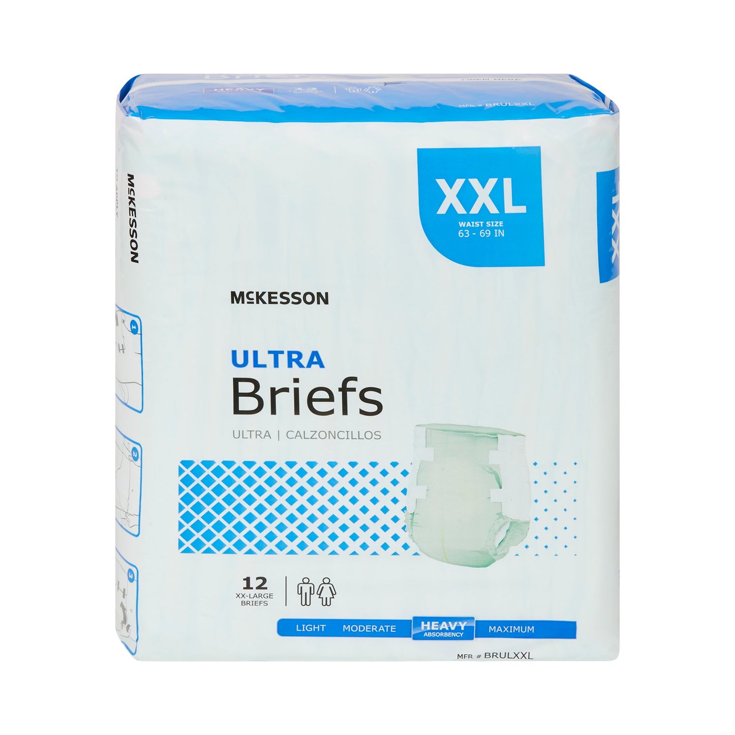 McKesson Ultra Unisex Adult Incontinence Brief 2X-Large Disposable Heavy Absorbency (742323_BG)